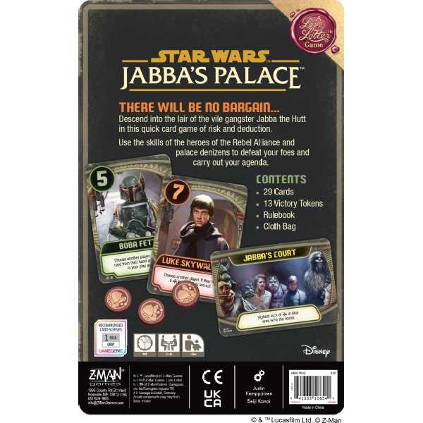 Star Wars Jabba's Palace - A Love Letters Game